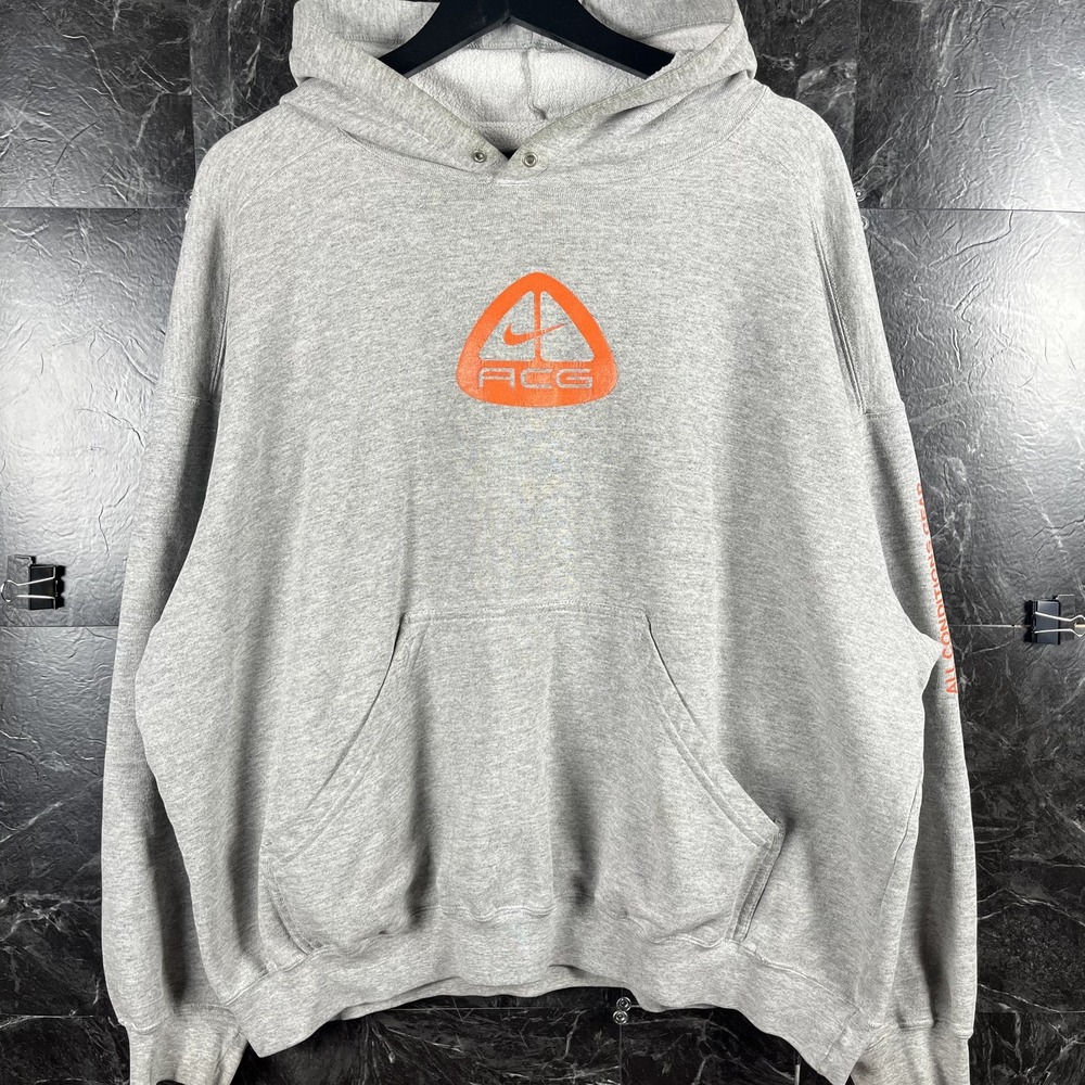 Nike ACG Men's Grey Vtg Center Silver Hoodie XL